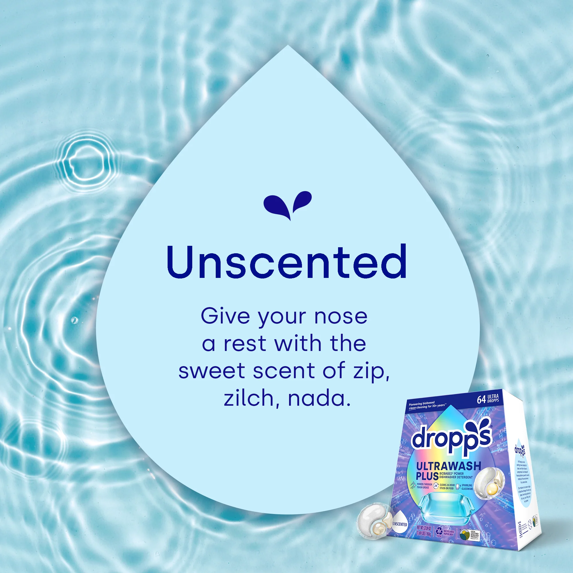 40 Count UltraWash Plus Biobased Power Dishwasher Detergent Pods, Unscented - Image 3