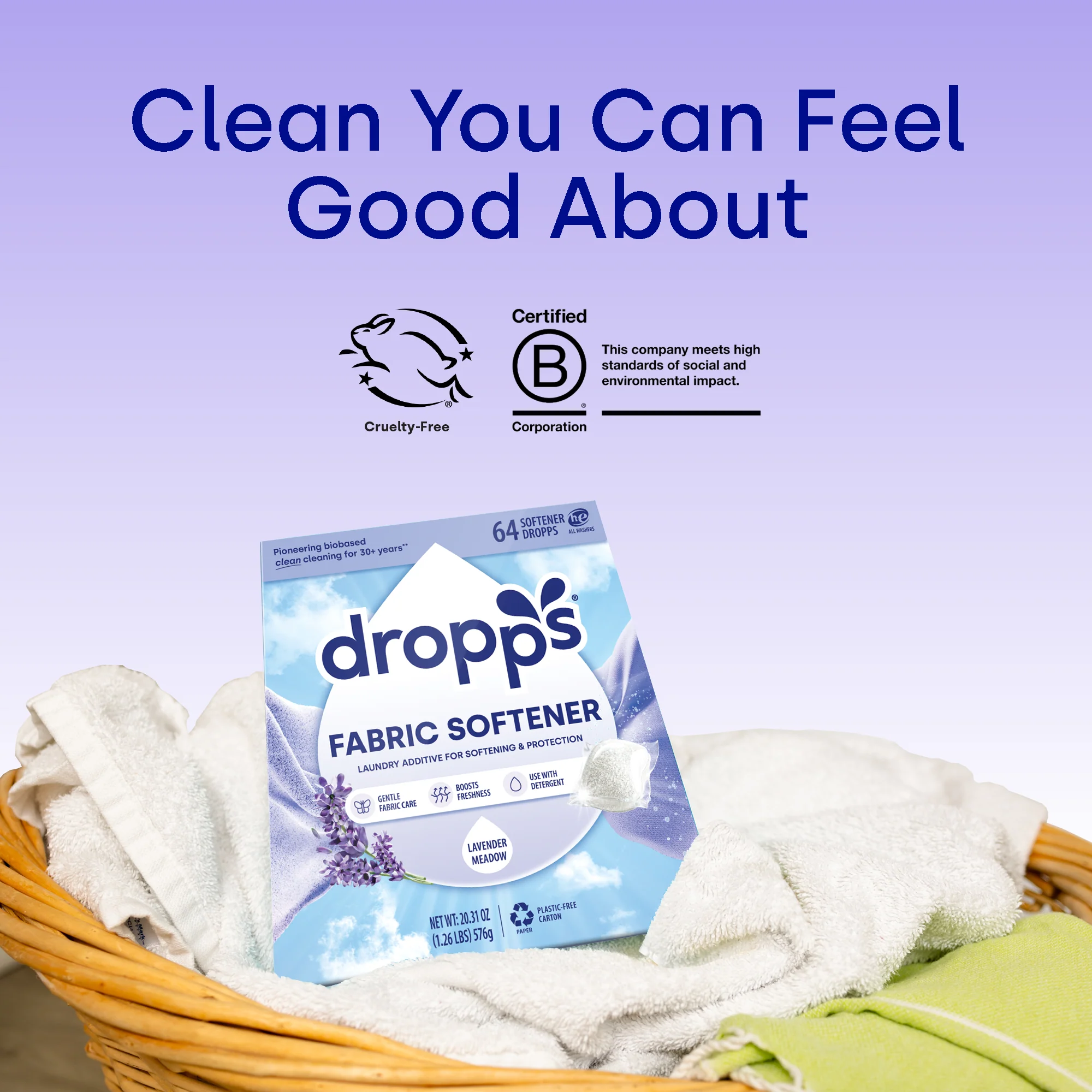 64 Count Fabric Softener Pods, Lavender Meadow - Image 6