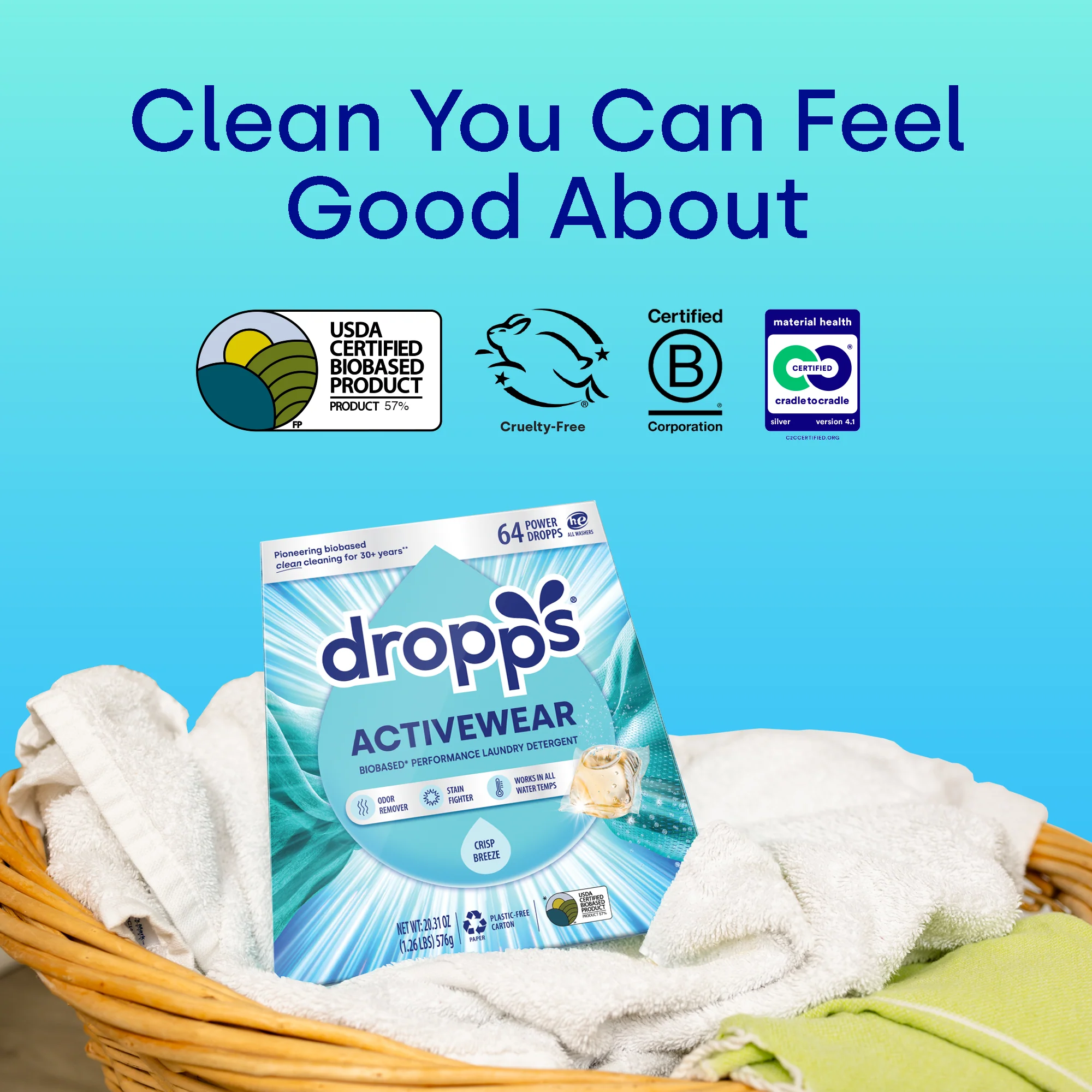 Activewear Laundry Detergent Pods, Crisp Breeze - Image 6