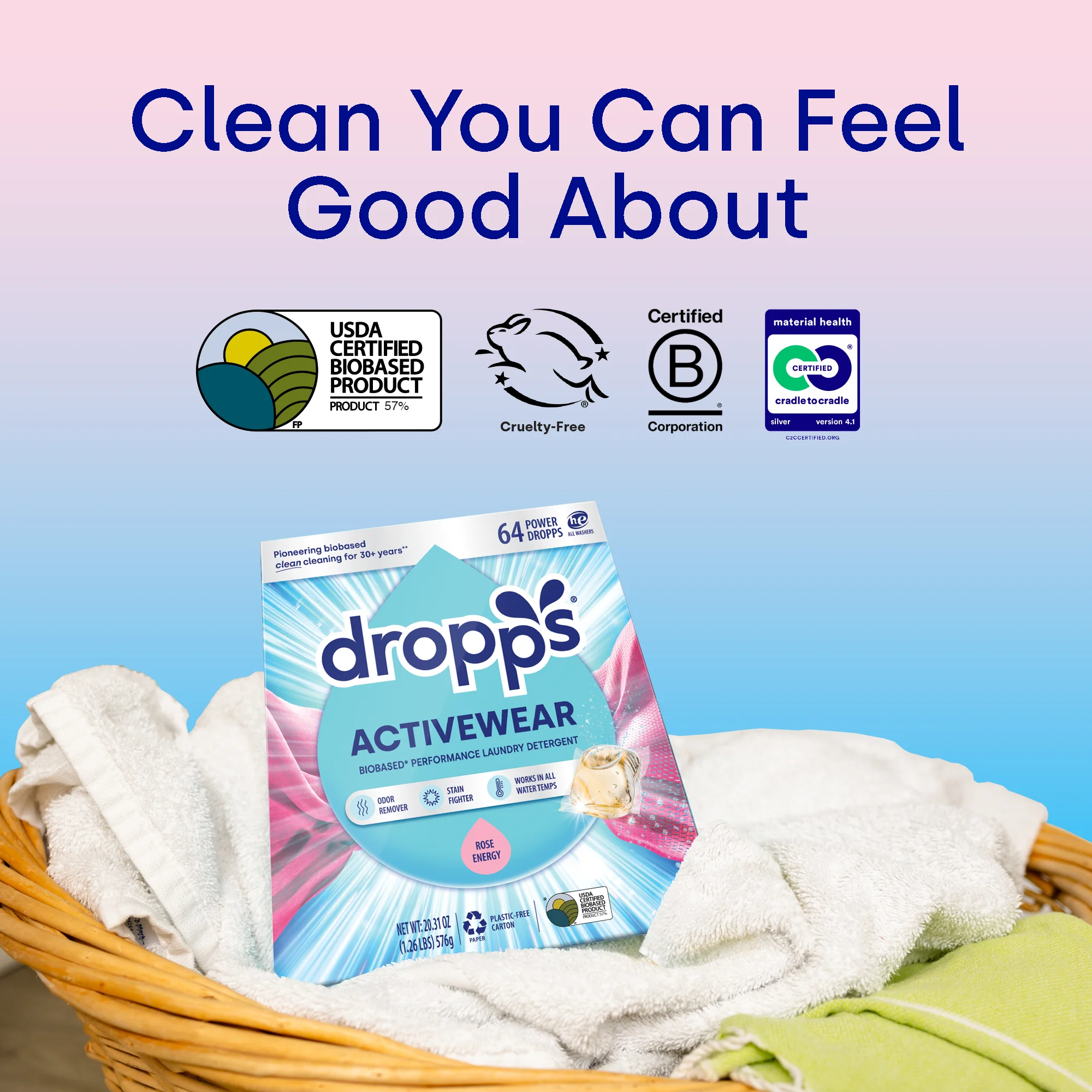 Activewear Laundry Detergent Pods, Rose Energy - Image 6