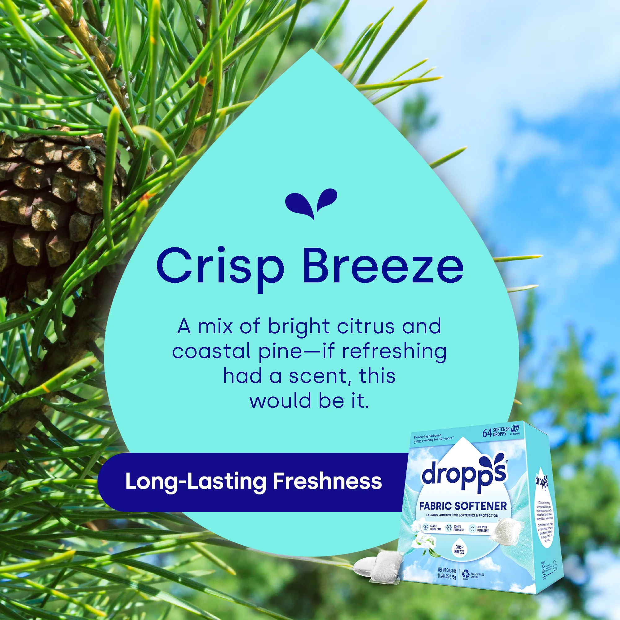 Fabric Softener Pods, Crisp Breeze - Image 4