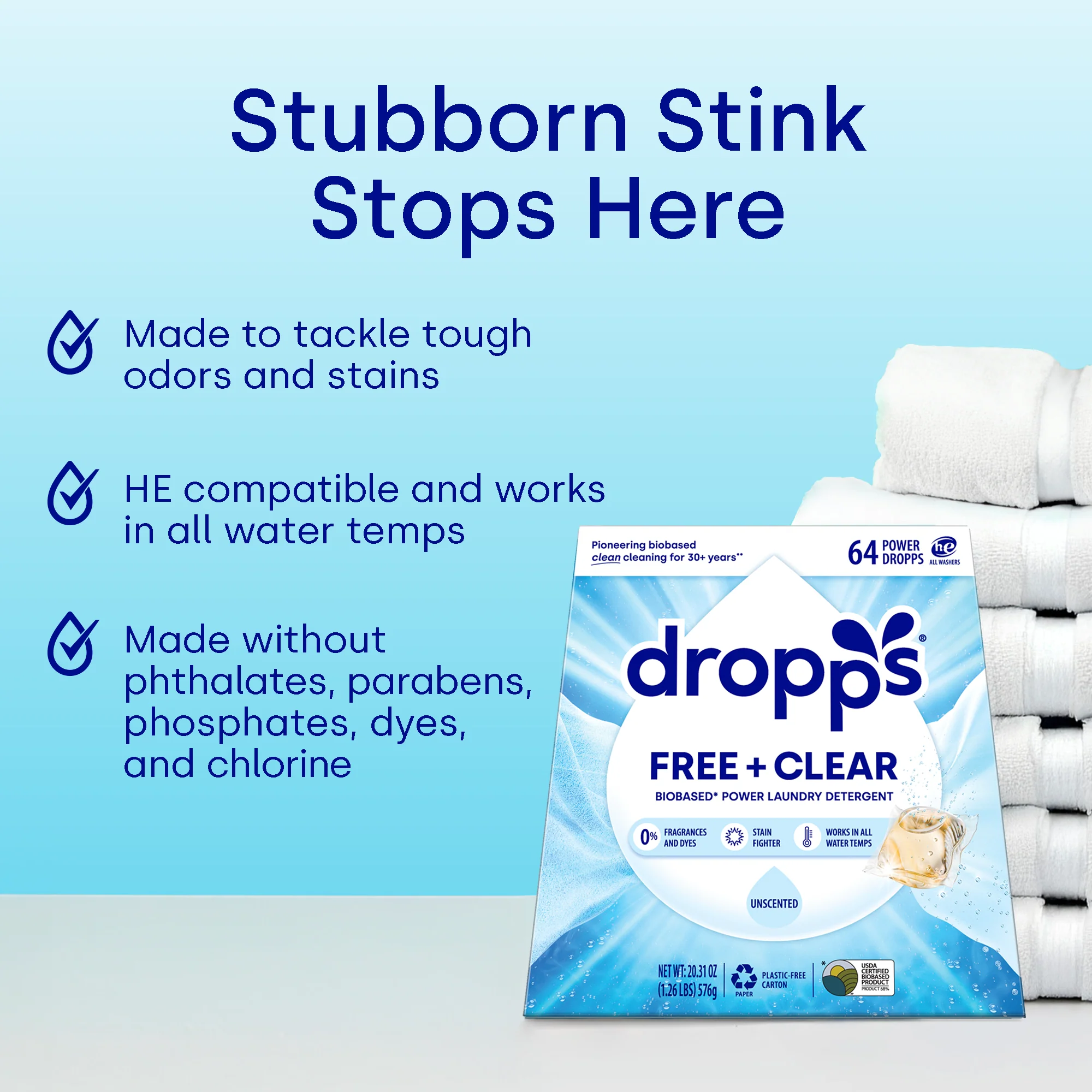 Free & Clear Laundry Detergent Pods, Unscented - Image 5