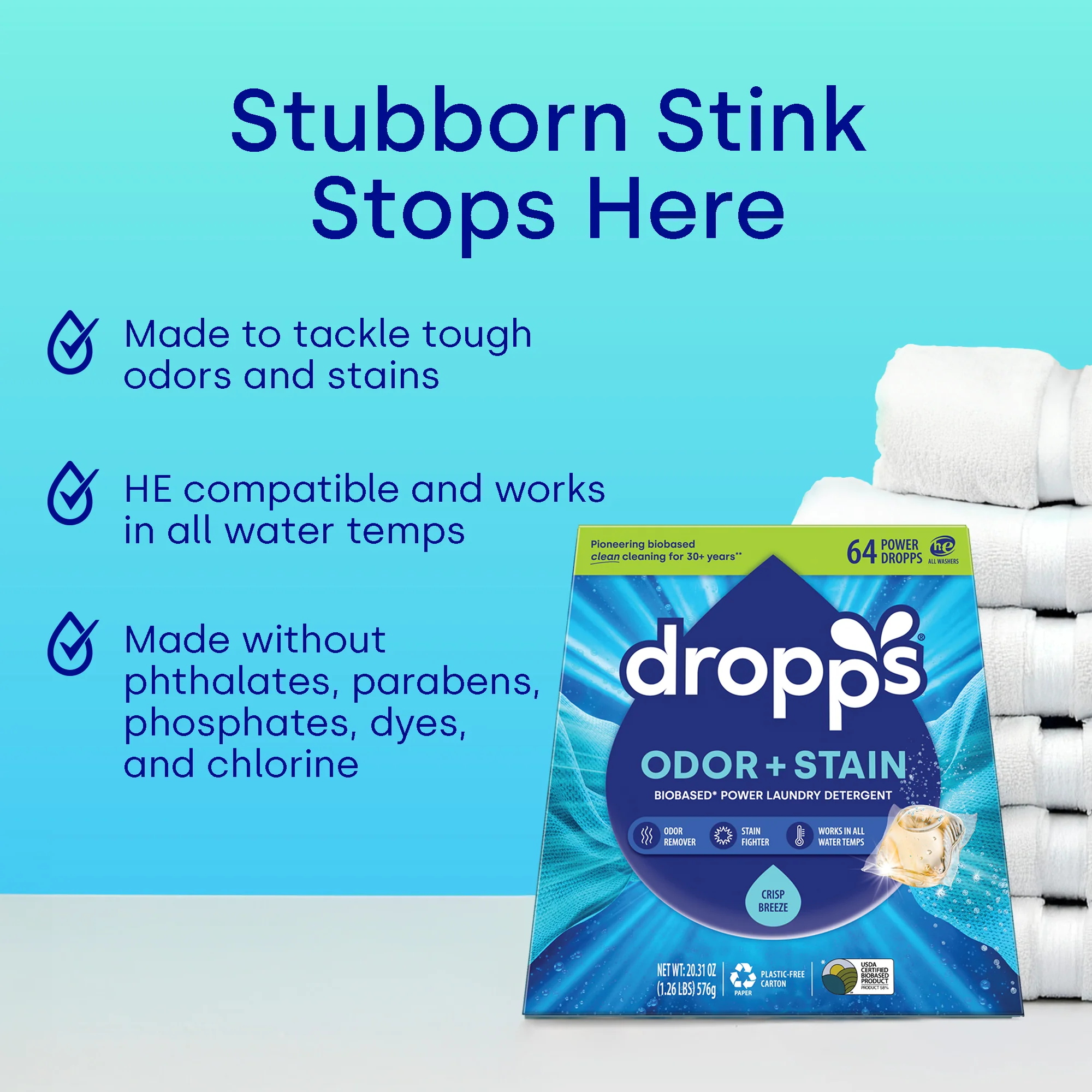 Odor & Stain Laundry Detergent Pods, Crisp Breeze - Image 5