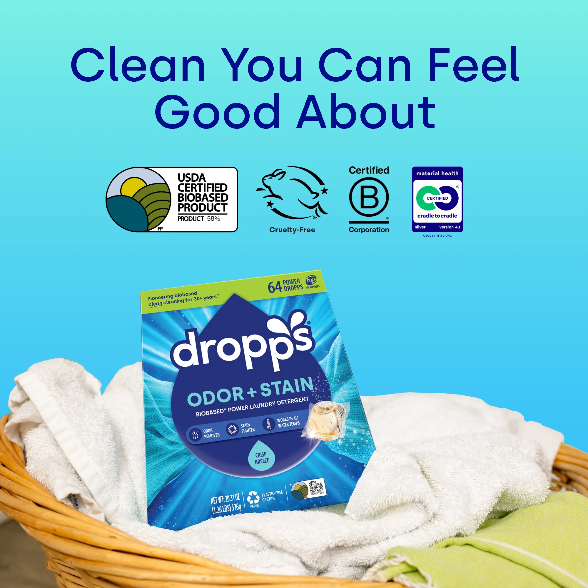 Odor & Stain Laundry Detergent Pods, Crisp Breeze - Image 6