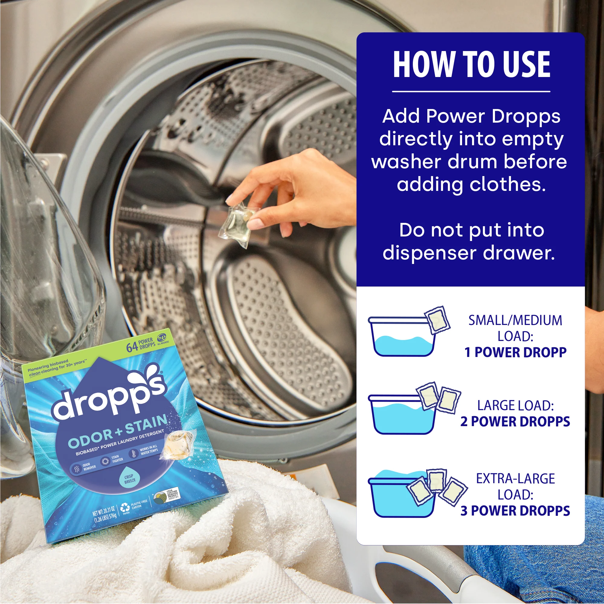 Odor & Stain Laundry Detergent Pods, Crisp Breeze - Image 8