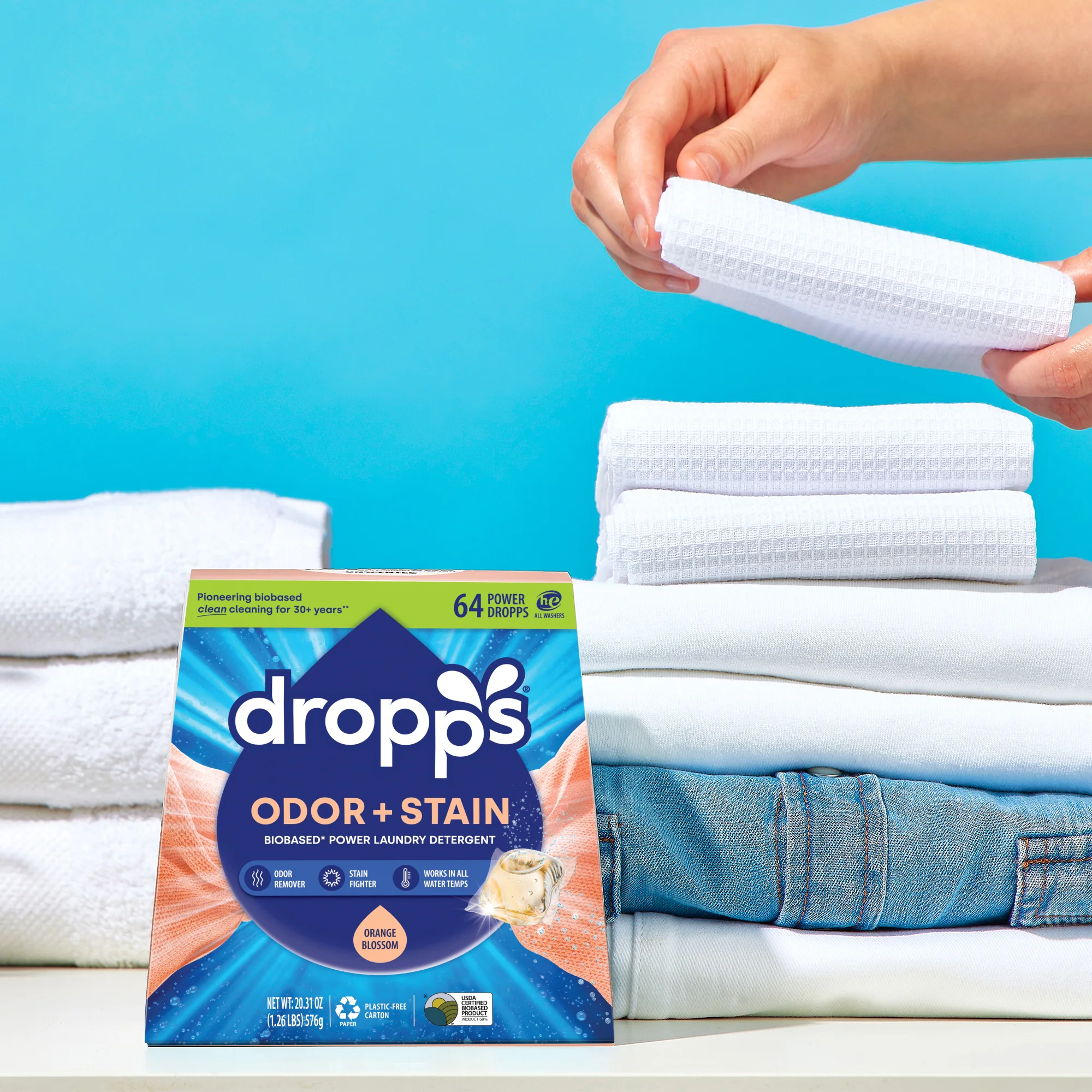 Odor & Stain Laundry Detergent Pods, Orange Blossom - Image 3