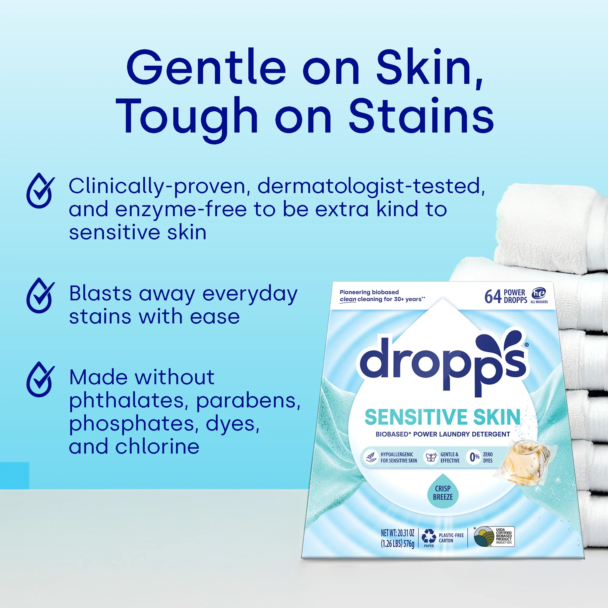 Sensitive Skin Laundry Detergent Bulk Pods, Crisp Breeze - Image 5