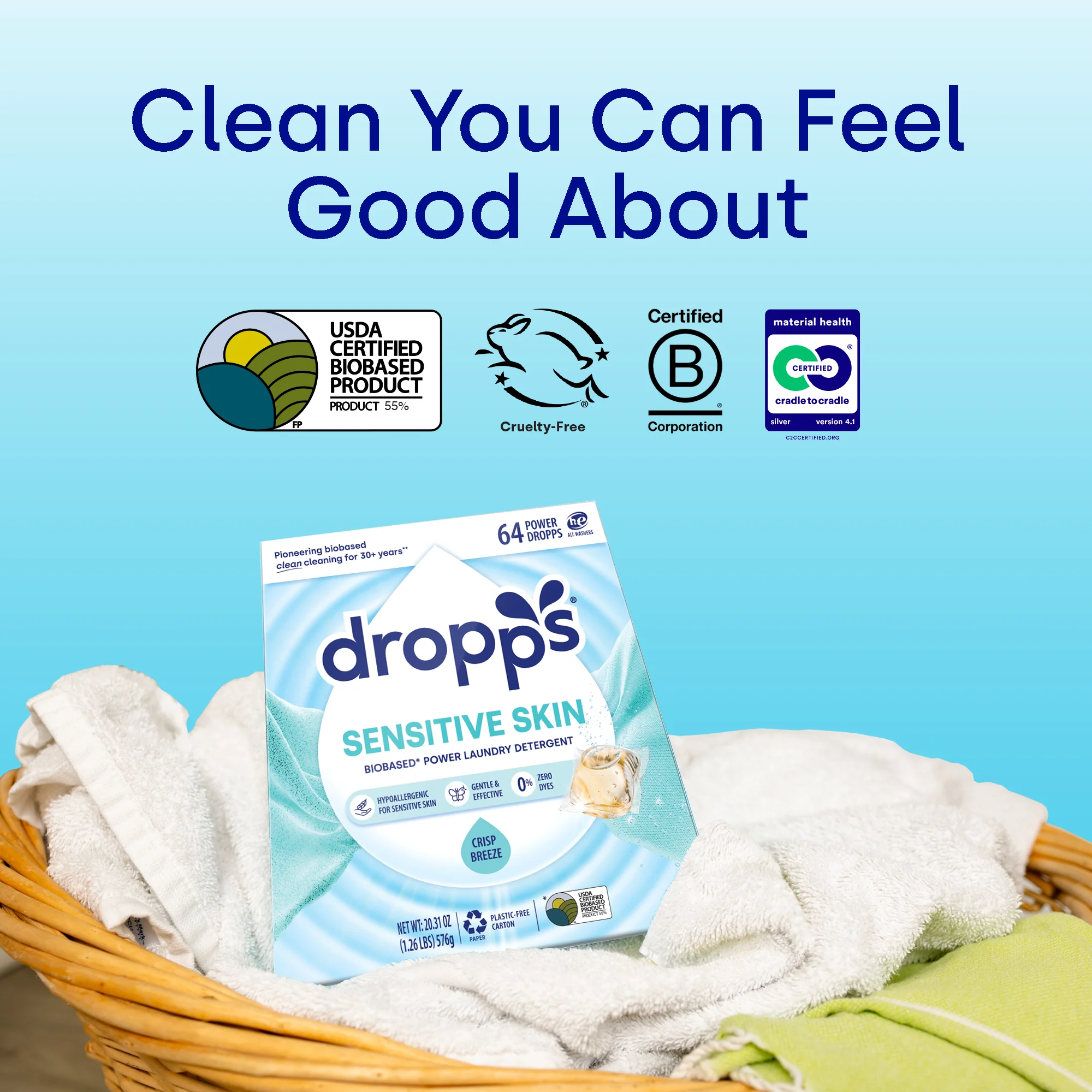 Sensitive Skin Laundry Detergent Bulk Pods, Crisp Breeze - Image 6