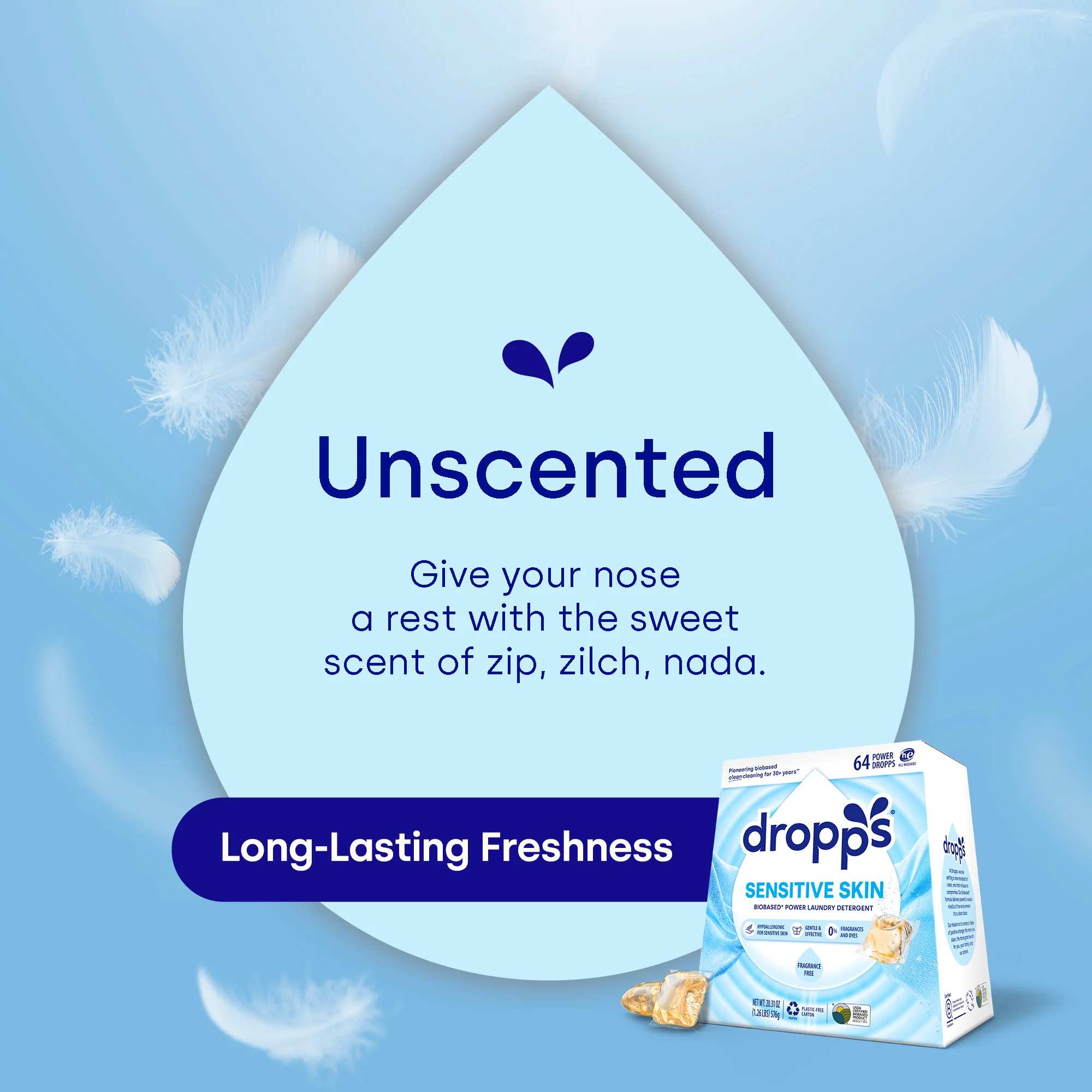 Sensitive Skin Laundry Detergent Pods, Unscented - Image 4