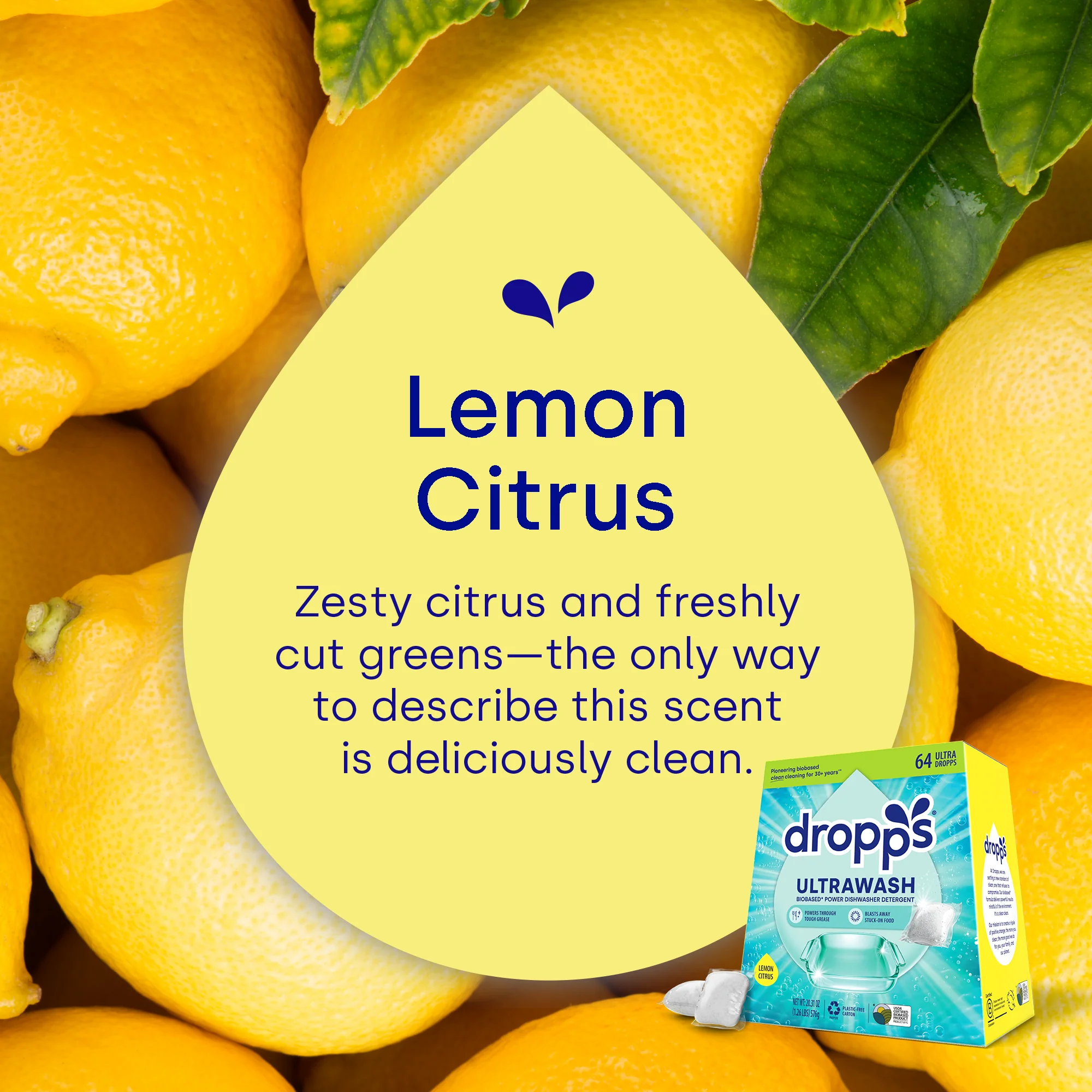 UltraWash Dishwasher Detergent Pods, Lemon Citrus - Image 4