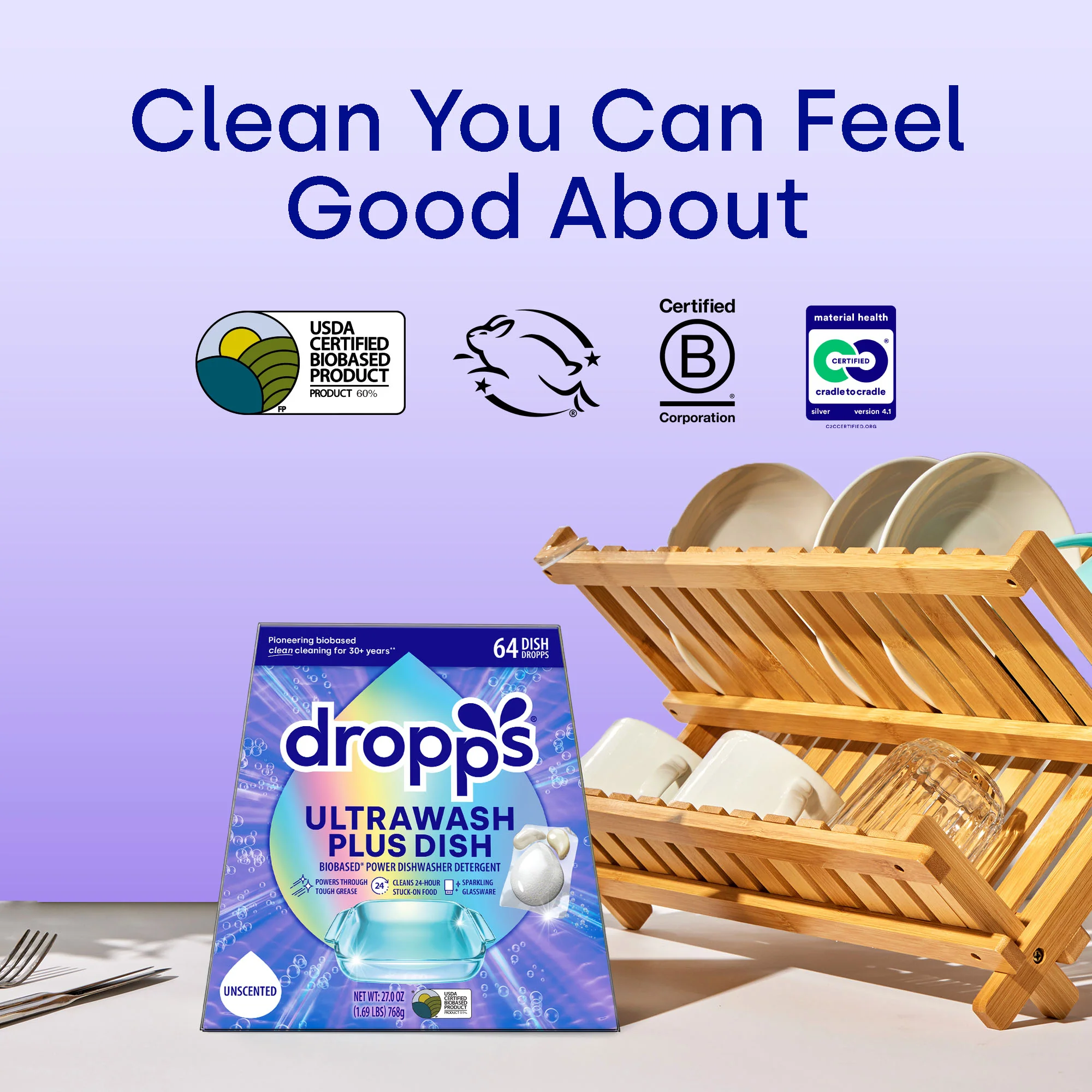 UltraWash Plus Biobased Power Dishwasher Detergent Pods, Unscented - Image 7