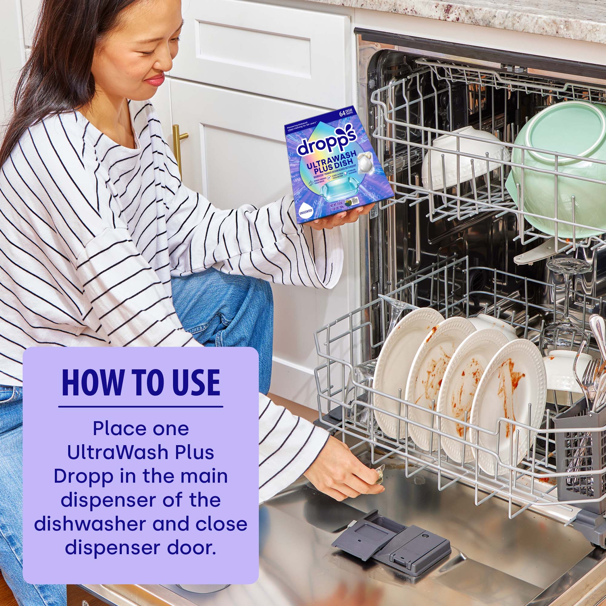 UltraWash Plus Biobased Power Dishwasher Detergent Pods, Unscented - Image 8