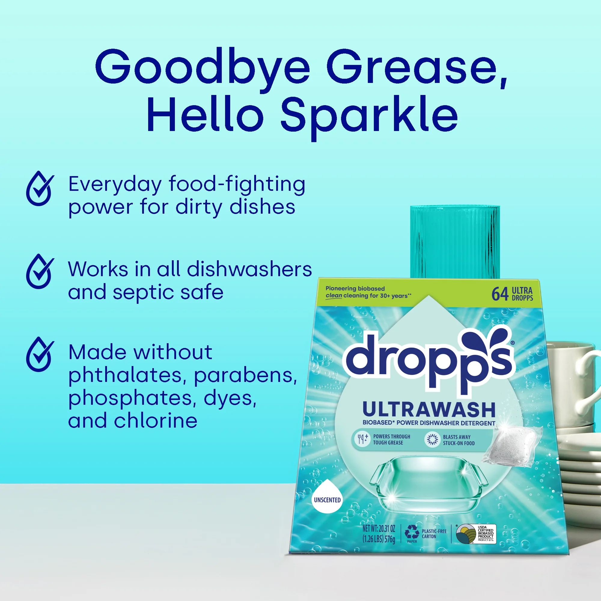 UltraWash Dishwasher Detergent Pods, Unscented - Image 5